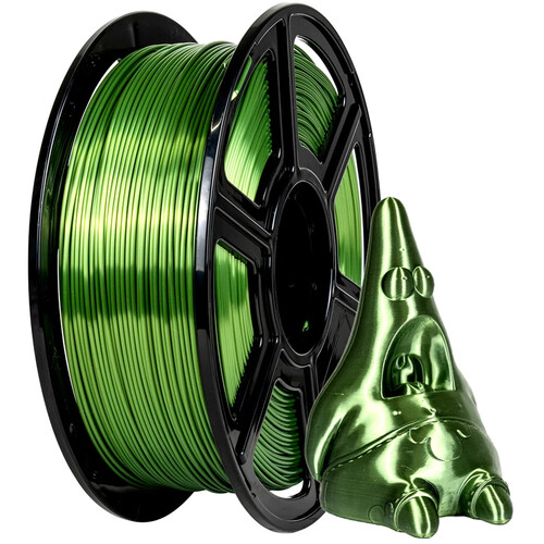 FlashForge 1.75mm PLA Silk Filament (2.2 lb Green)