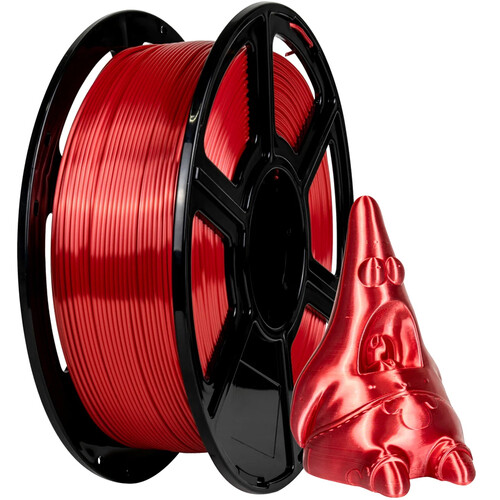 FlashForge 1.75mm PLA Silk Filament (2.2 lb Red)