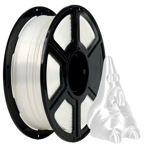 FlashForge 1.75mm PLA Silk Filament (2.2 lb White)
