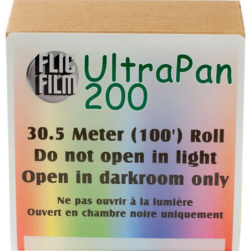 Flic Film UltraPan 200 Black and White Negative Film (35mm Roll Film 100' Roll)