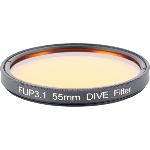 Flip Filters 55mm Threaded Underwater Color Correction Red Filter for GoPro 3/3+/4/5/6/7 (DIVE)