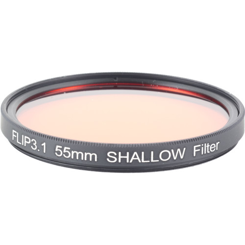 Flip Filters 55mm Threaded Underwater Color Correction Red Filter for GoPro 3/3+/4/5/6/7 (SHALLOW)