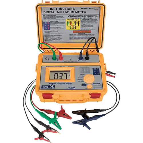 FLIR Battery Powered Milliohm Meter with 4-Wire Harness
