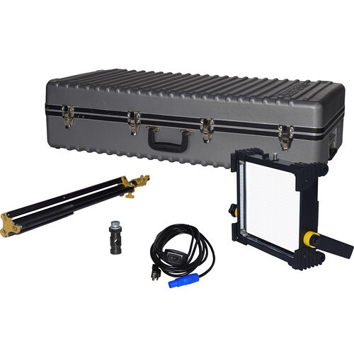 Fluotec CineLight Color30 1x1 DMX LED Panel & Accessories Bundle (1-Pack Gold-Mount)
