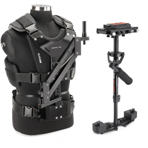 Flycam HD-3000 Stabilizer with Sliding QR Platform Table Clamp and Comfort Arm & Vest