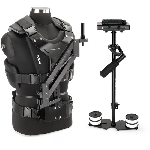 Flycam 5000 Stabilizer with Sliding QR Platform Table Clamp Arm Brace and Comfort Arm & Vest