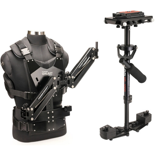 Flycam HD-3000 Stabilizer with Sliding QR Platform Table Clamp and Galaxy Arm & Vest