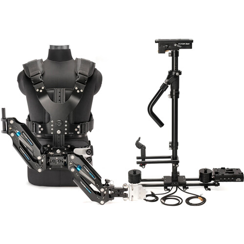 Flycam Zest Pro Electronic Video Camera Stabilizer with Vista-II Arm Vest (V-Mount)