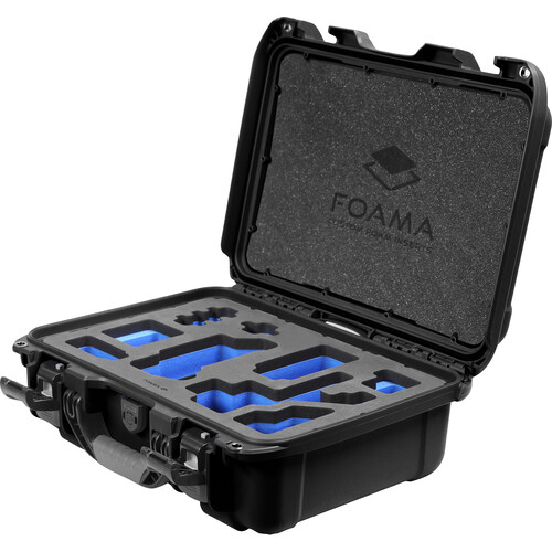 Foama Carry-On Hard Case with Foam Insert for Sony FX-3 (Black/Blue 16L)