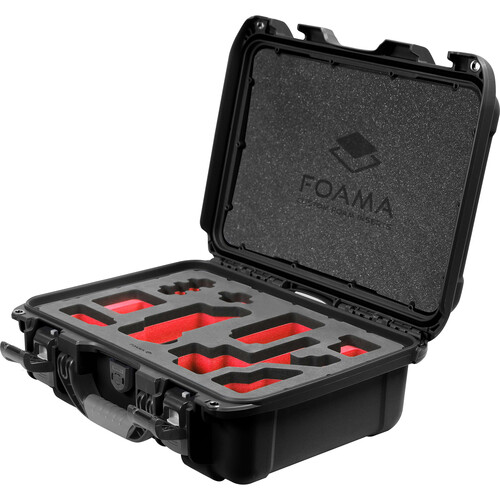 Foama Carry-On Hard Case with Foam Insert for Sony FX-3 (Black/Red 16L)