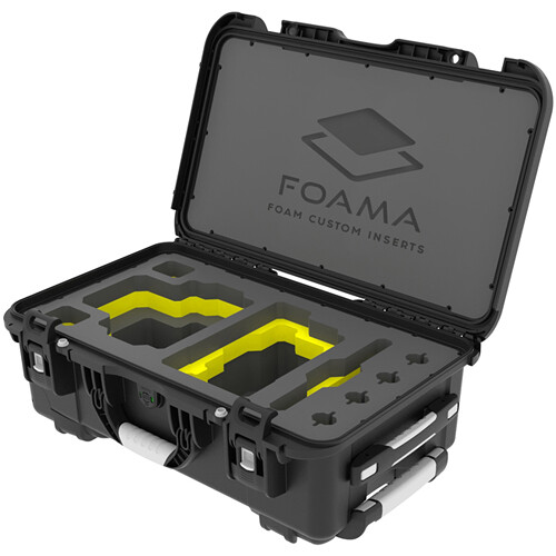 Foama Carry-On Case for RED V-RAPTOR (Yellow Insert)