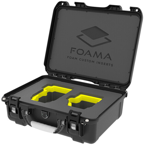 Foama Carry-On Hard Case for Set of Two Sigma Cine Lenses (Yellow Foam Insert)