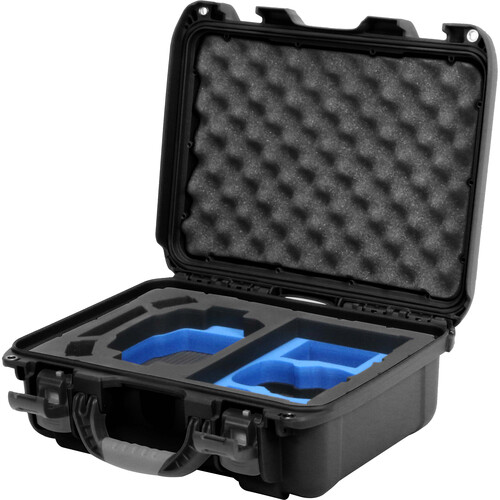 Foama Carry-On Hard Case with Foam Insert for DJI Mini 3 Pro/Mini 4 Pro (Black/Blue 16L)