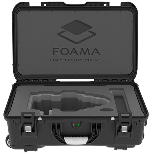 Foama Wheeled Carry-On Hard Case for Fujinon Premista 28-100mm T2.9 (Black Foam Insert)