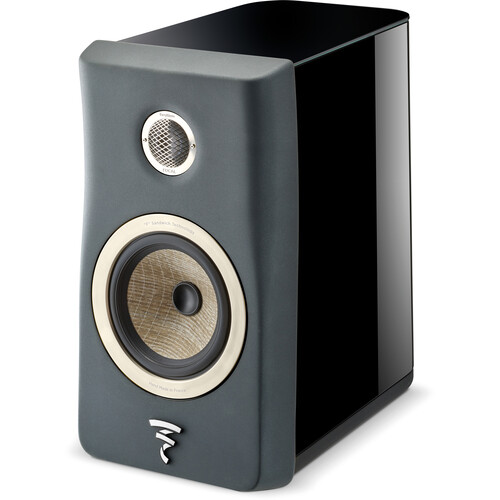 Focal Kanta N 1 Bookshelf Speaker (High-Gloss Black & Dark Gray Single)