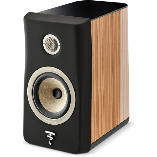 Focal Kanta N 1 Bookshelf Speaker (Matte Walnut & Dark Gray Single)