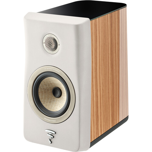 Focal Kanta N 1 Bookshelf Speaker (High-Gloss Walnut & Ivory Single)