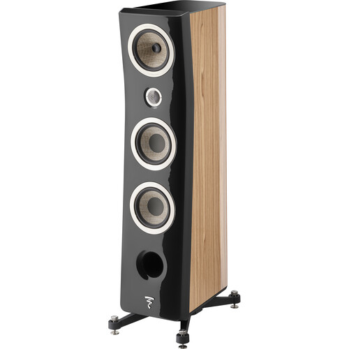 Focal Kanta N 2 Floorstanding Speaker (High-Gloss Walnut & Black Single)