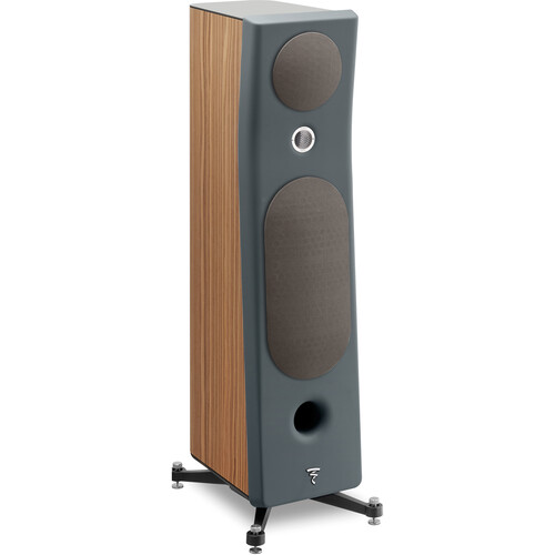 Focal Kanta N 3 Floorstanding Speaker (Matte Walnut & Dark Gray Single)