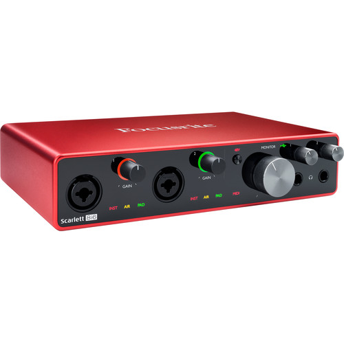 Focusrite Scarlett 8i6 8x6 USB Audio/MIDI SCARLETT-8I6-3G B&H