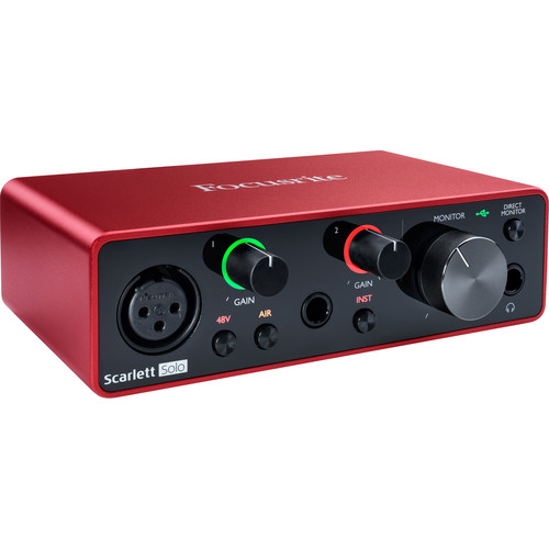 Focusrite Scarlett Solo Gen 3 Podcasting Kit with Rode PodMic,