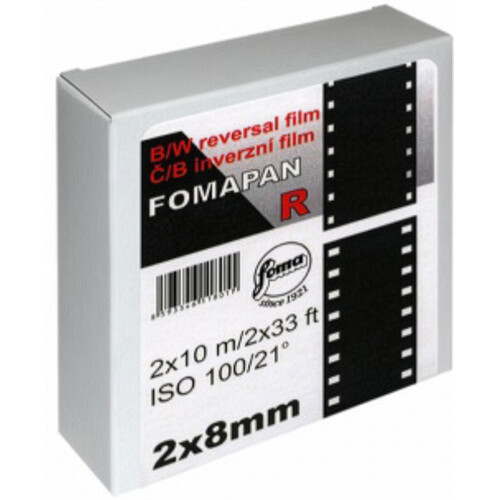 Foma Fomapan R100 Black and White Transparency Film (Double Standard 8mm 32.8' Reel)