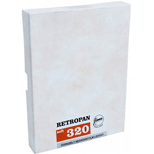 Foma RETROPAN 320 soft Black and White Negative Film (4 x 5