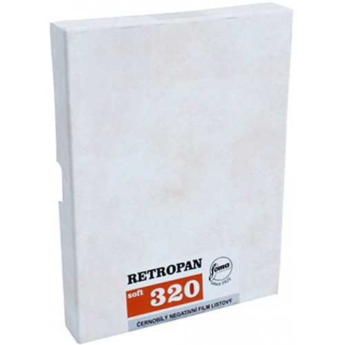 Foma RETROPAN 320 soft Black and White Negative Film (5 x 7