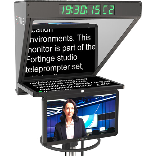 Fortinge ROBO Studio Teleprompter with SDI Input/Output for PTZ Cameras (21