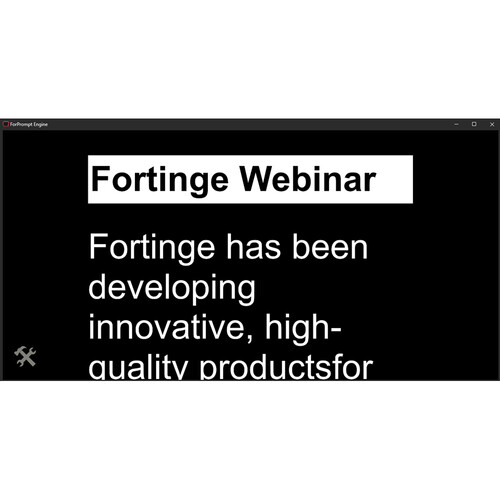 Fortinge ForPrompt Studio to ForPrompt Studio News Software Upgrade