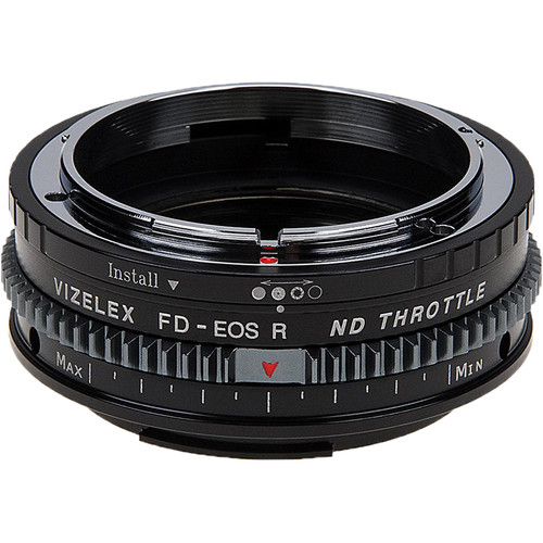 FotodioX Vizelex Cine ND Throttle Lens Mount Adapter for Canon FD or FL-Mount Lens to Canon RF-Mount Camera