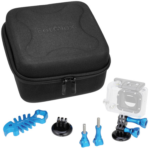FotodioX GoTough CamCase Double Kit for GoPro HERO1 2 3/3+ & 4 (Blue)
