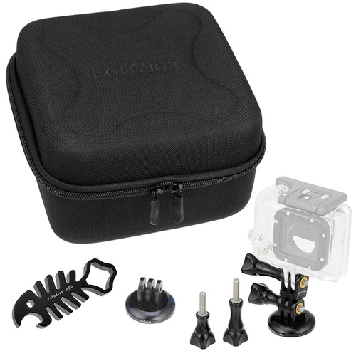 FotodioX GoTough CamCase Double Kit for GoPro HERO1 2 3/3+ & 4 (Pitch Black)
