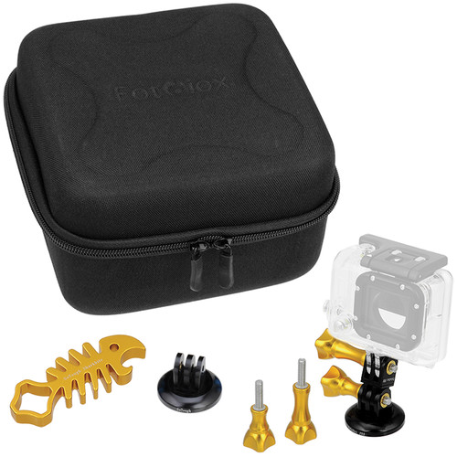 FotodioX GoTough CamCase Double Kit for GoPro HERO1 2 3/3+ & 4 (Gambler's Gold)