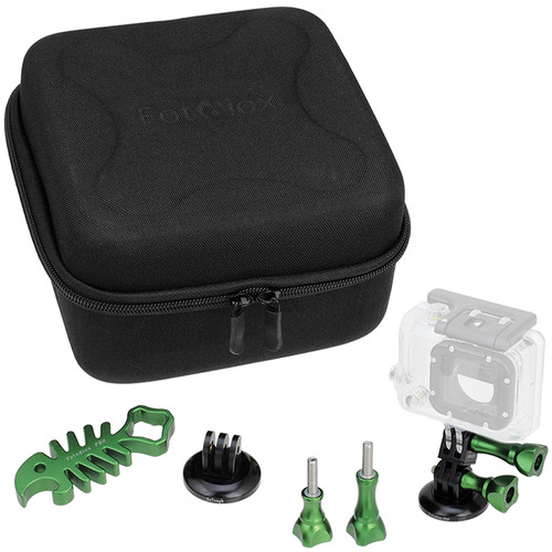 FotodioX GoTough CamCase Double Kit for GoPro HERO1 2 3/3+ & 4 (Guerrilla Green)