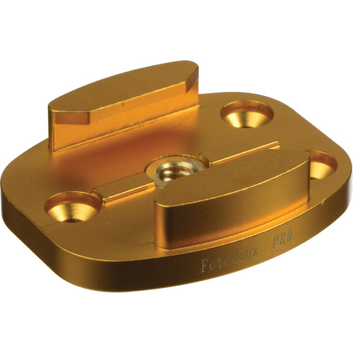 FotodioX Quick Release Mount with Screw Holes for GoPro (Gold)