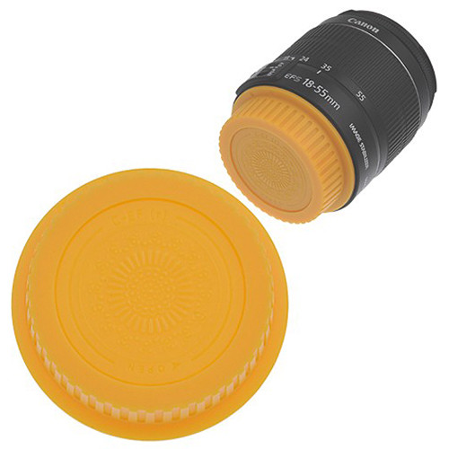 FotodioX Designer Rear Lens Cap for Canon EOS EF LENSEOSYELLOW