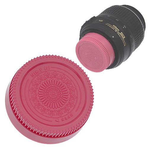 FotodioX Designer Rear Lens Cap for Nikon F-Mount Lenses (Pink)