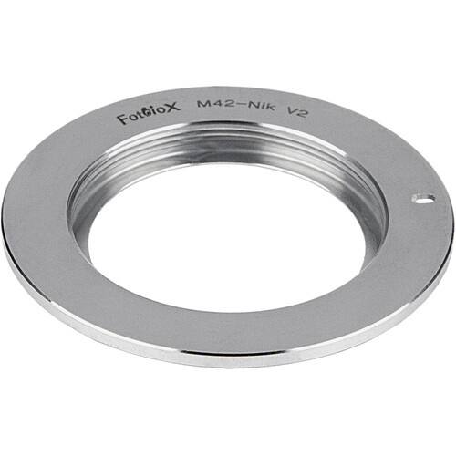 FotodioX M42 Lens to Nikon F-Mount Camera Lens Adapter V2 with Flange