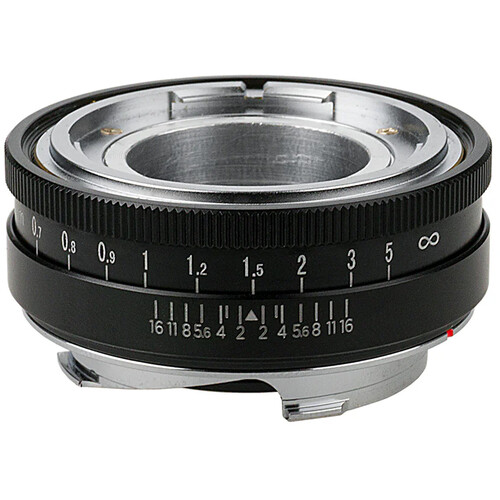 FotodioX Pro Lens Mount Adapter for Select Voigtlander 50mm Lenses (Nokton/Ultron to Leica M Black)