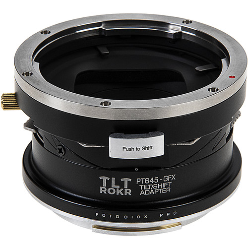 Fotodiox Pro TLT ROKR - Tilt/Shift Lens Mount Adapter Compatible with Pentax 645 (P645) Mount SLR Lenses to Fujifilm Fuji G-Mount GFX Mirrorless Camera Body
