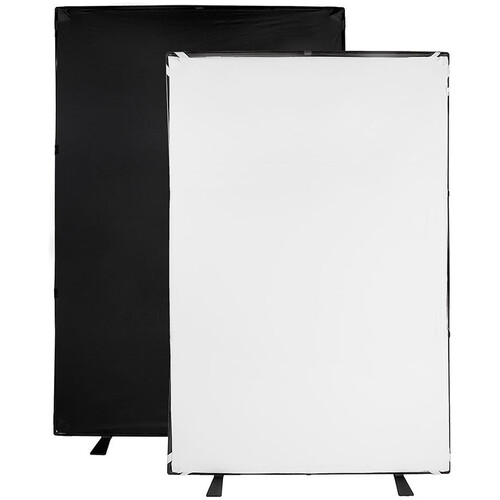 FotodioX Portable Background Kit (5 x 7.5' Black/White Blue/Green)