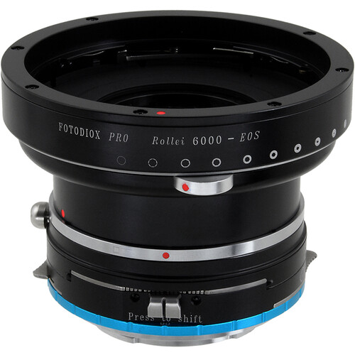 FotodioX Pro Lens Mount Shift Double Adapter for Rolleiflex 6000 and Canon EF/EF-S Lenses to Sony E-Mount