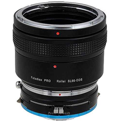FotodioX Pro Lens Mount Shift Double Adapter for Rollei SL66 and Canon EOS Lenses to Fuji X