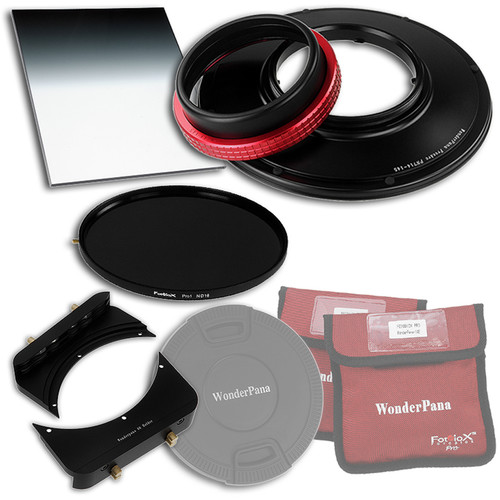 FotodioX WonderPana FreeArc Core Unit Kit for Panasonic 7-14mm Lens with 145mm Solid Neutral Density 1.2 and 6.6 x 8.5