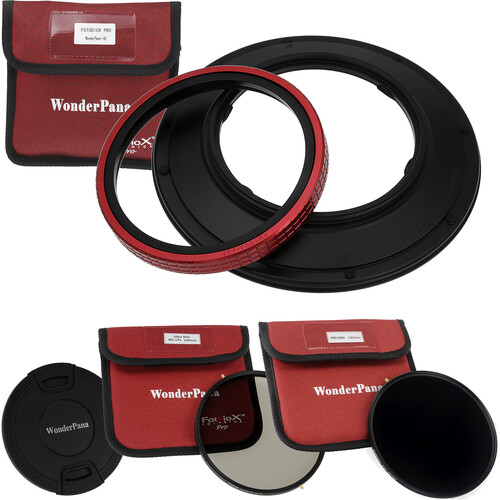 FotodioX WonderPana 145 Core Unit for Sigma 12-24mm Lens with 145mm Circular Polarizer and 145mm Solid Neutral Density 3.0 Filters