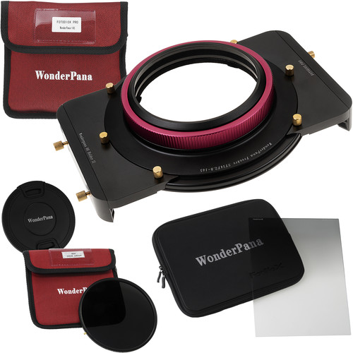 FotodioX WonderPana FreeArc ND 0.6SE Kit for Rokinon / Samyang AF 14mm f/2.8 RF & FE Lenses (Core Filter Holder Lens Cap 66 Brackets 0.6 Soft Edge Grad ND & 145mm ND16 Filters)