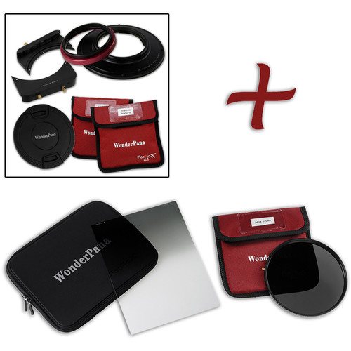 FotodioX WonderPana FreeArc Core Unit Kit for Olympus M.Zuiko 7-14mm PRO Lens with 145mm Solid Neutral Density 1.2 and 6.6 x 8.5
