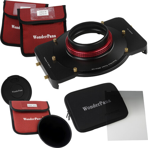 FotodioX WonderPana FreeArc Core Unit Kit for Panasonic 7-14mm Lens with 145mm Solid Neutral Density 3.0 and 6.6 x 8.5