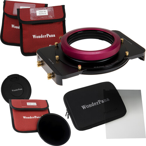 FotodioX WonderPana FreeArc Core Unit Kit for FUJIFILM 8-16mm Lens with 145mm Solid Neutral Density 3.0 and 6.6 x 8.5